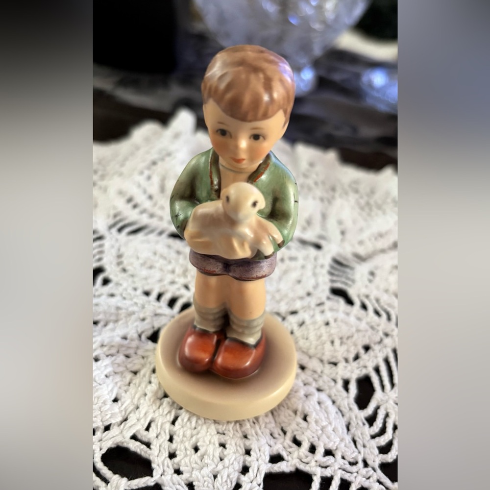 Vintage Goebel Figurine of Boy with Lamb